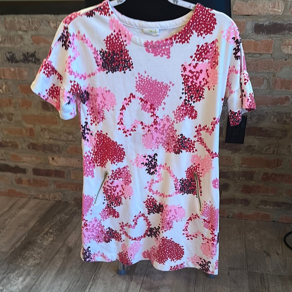 Crazy 8 Pink and White heart dress